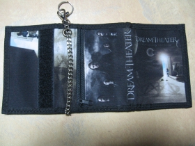 Dream Theater, hrubá pevná textilná peňaženka s retiazkou a karabínkou